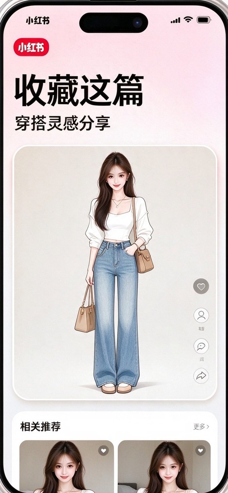 Xiaohongshu outfit note